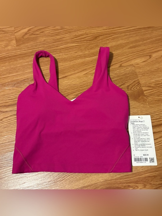 lululemon athletica Tops - lululemon Women’s Align Pink Sports Bra Tank | 2 | NWT